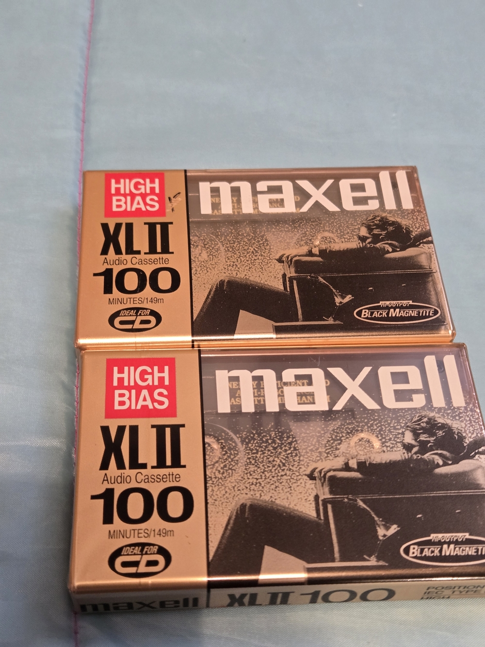 Maxell XL-II 100 Min High Bias Blank Audio Cassette Tapes IEC Type II New Sealed